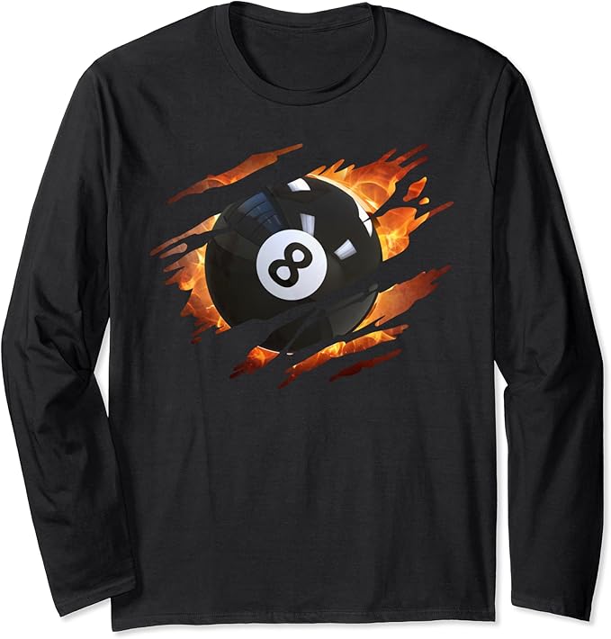Billiards Tshirts Men 8 Ball Pool Tshirts Pool League Gift Manche Longue Amazon.fr Mode